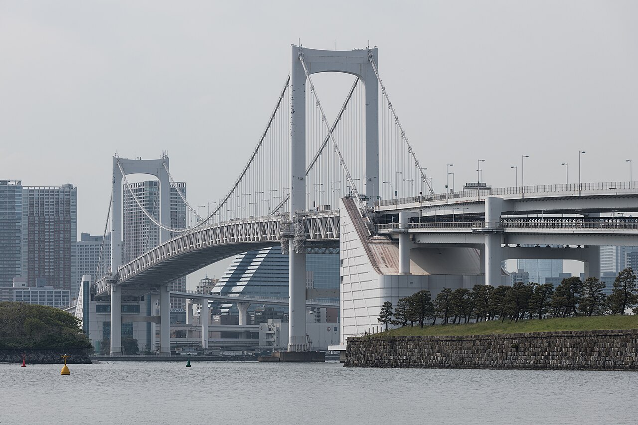 お台場から見たレインボーブリッジ