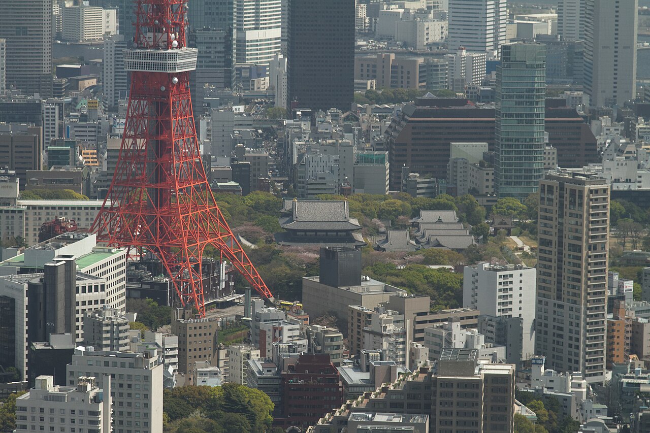 増上寺と東京タワー